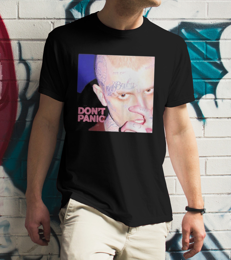 Lil Peep Don't Panic Single Cover Tattoo T-Shirt