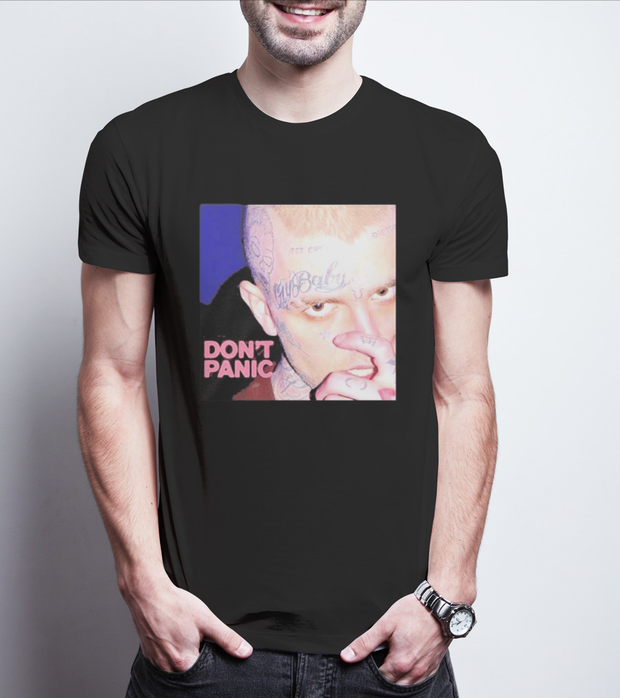 Lil Peep Don't Panic Single Cover Tattoo T-Shirt