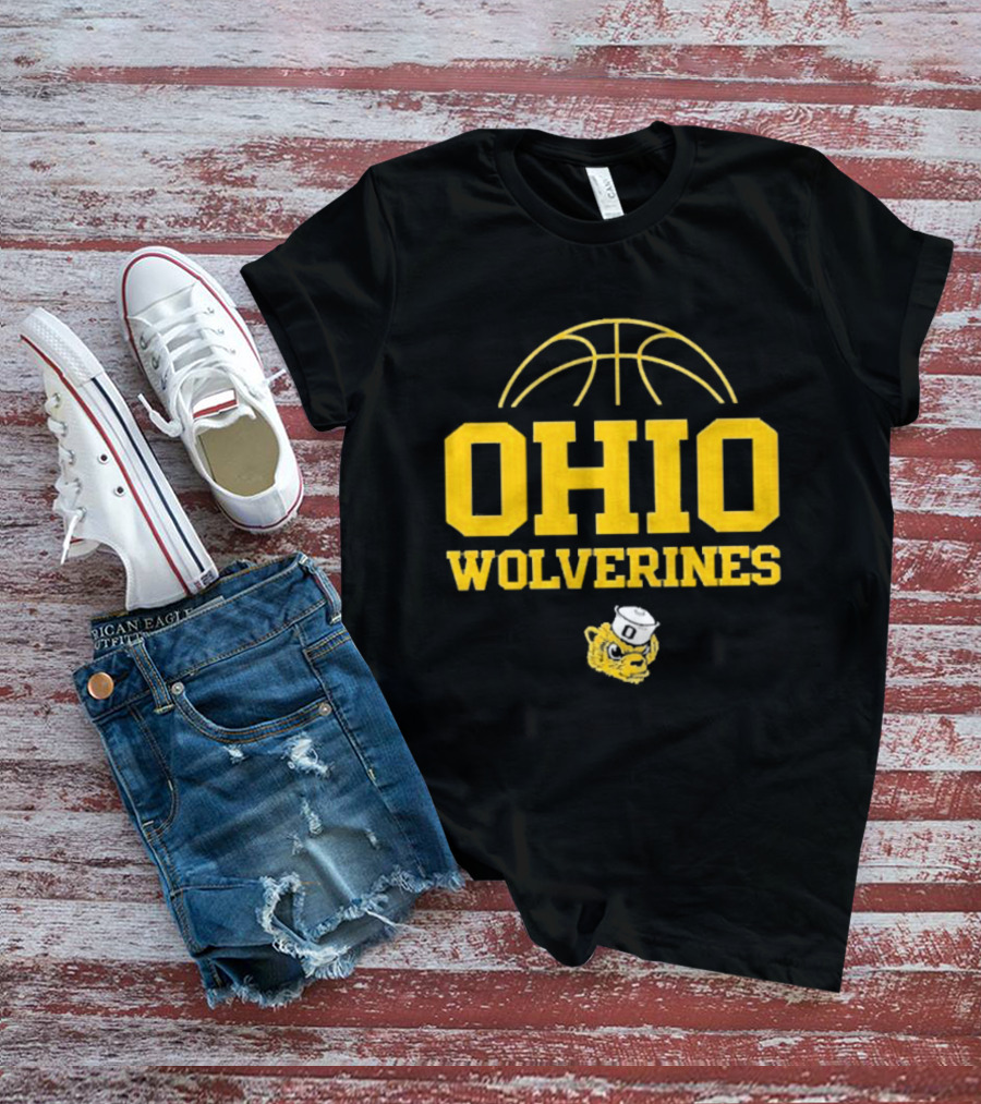 Ohio Wolverines Basketball Yellow T-Shirt