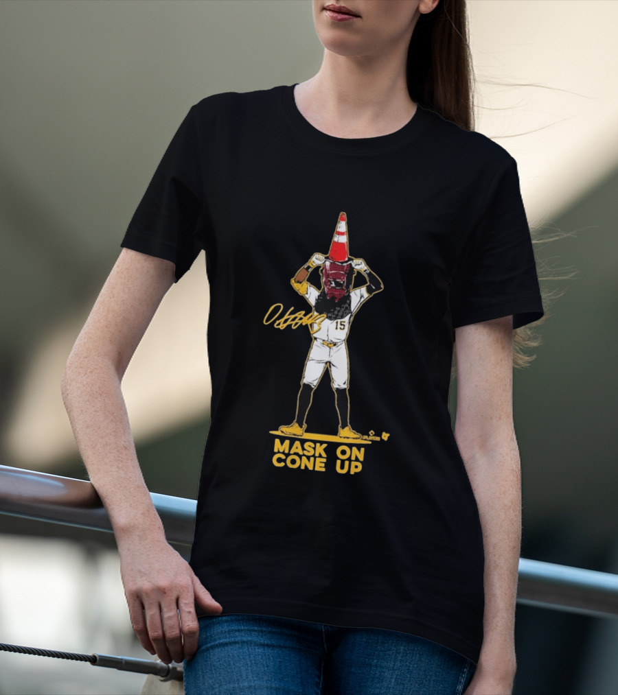 Oneil Cruz Mask On Cone Up Baseball 15 T-Shirt