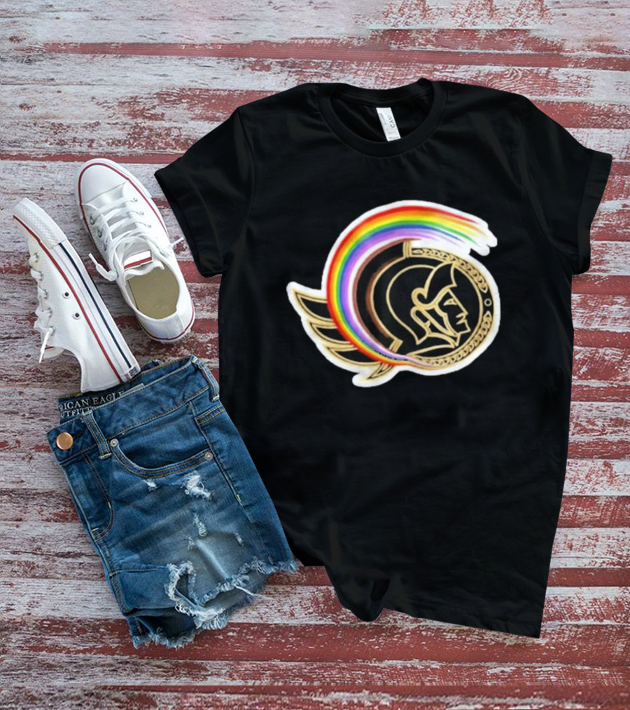 Rachel Reid Ottawa Senators Pride Night Rainbow T-Shirt