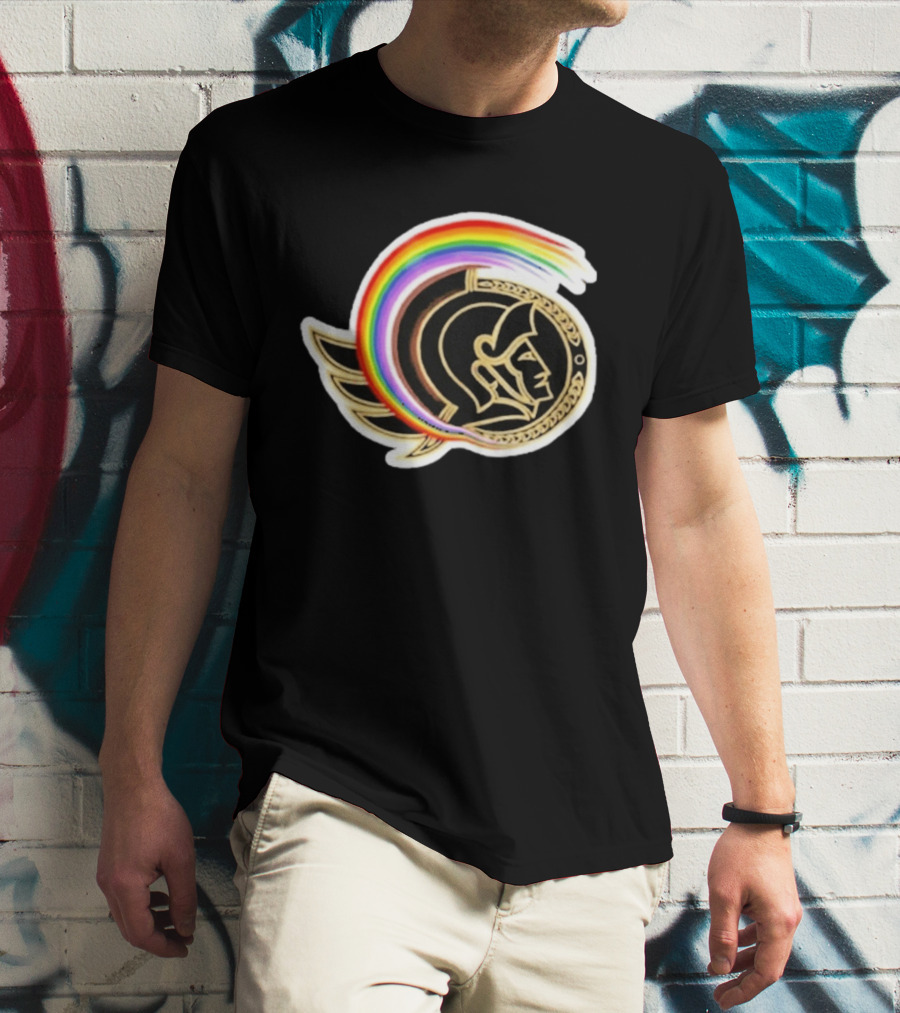 Rachel Reid Ottawa Senators Pride Night Rainbow T-Shirt