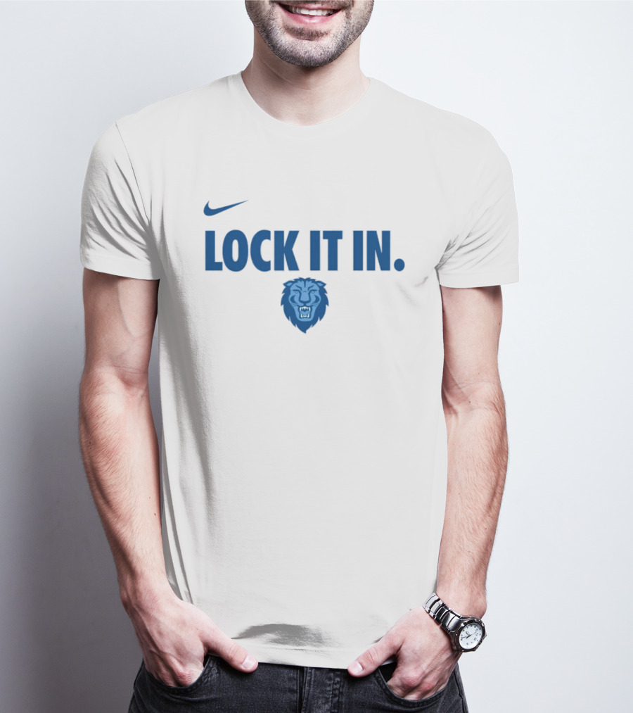 Nike Columbia Lions Lock It In NCAA Sportswear T-Shirt