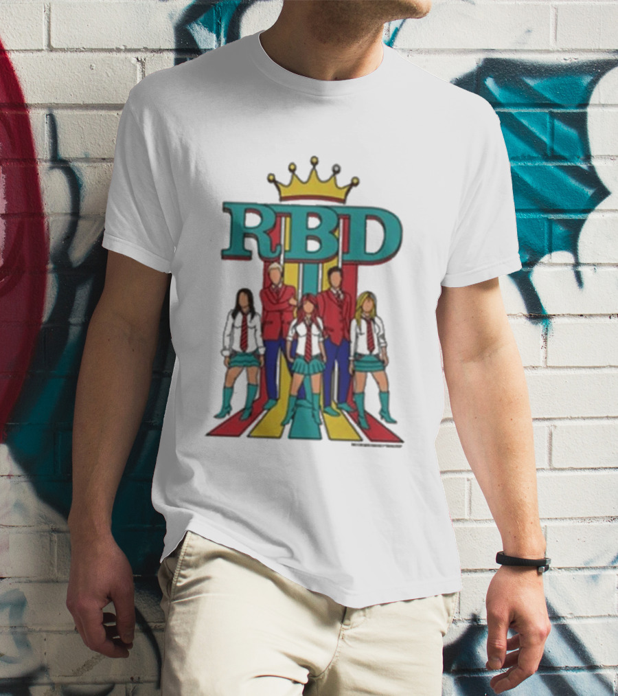 RBD Logo With Crown And Colorful Band Members T-Shirt