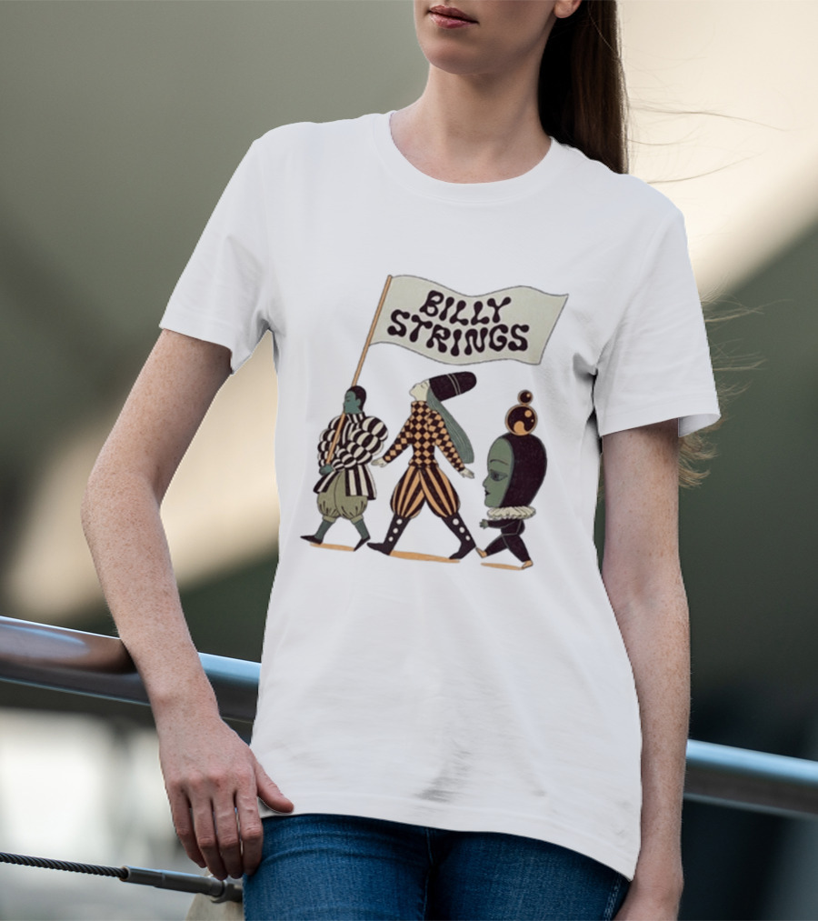 Billy Strings Spring Tour 2026 Parade Marching Characters With Dates T-Shirt
