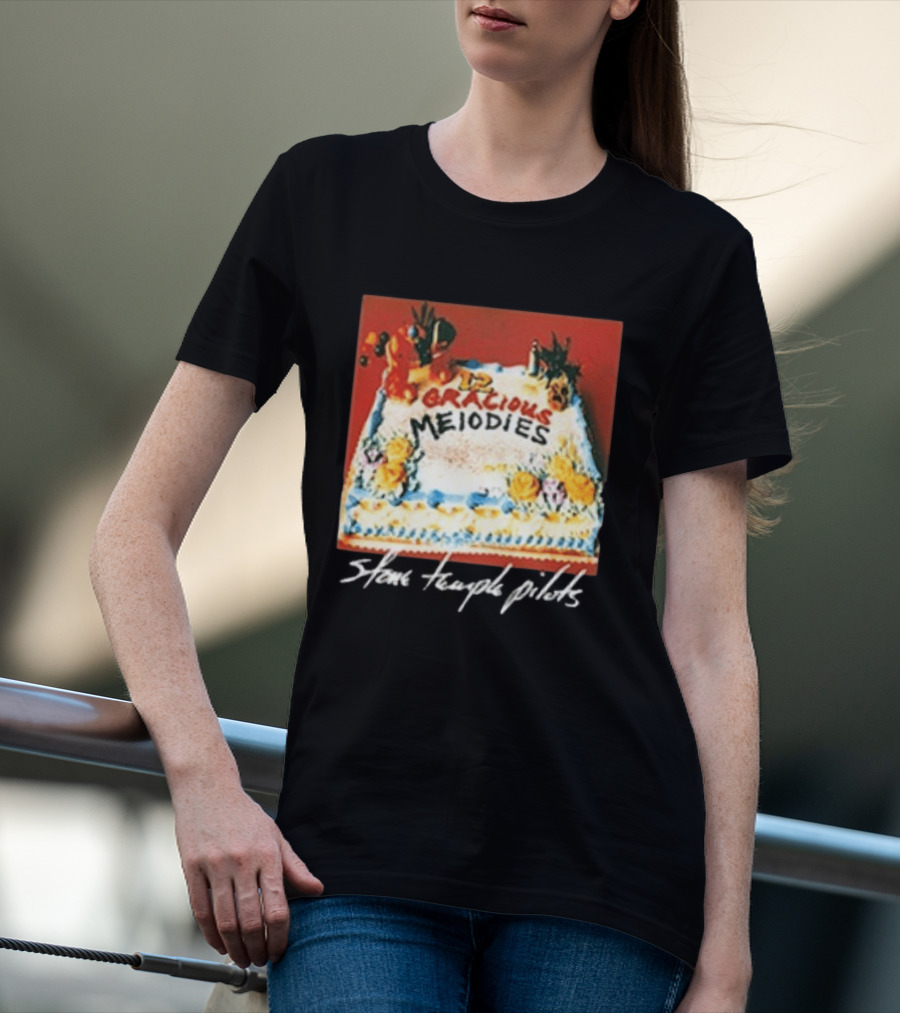 Stone Temple Pilots 12 Gracious Melodies Cake Art 30th Anniversary T-Shirt
