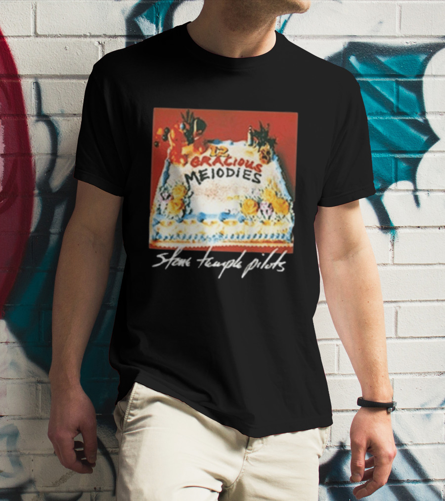 Stone Temple Pilots 12 Gracious Melodies Cake Art 30th Anniversary T-Shirt