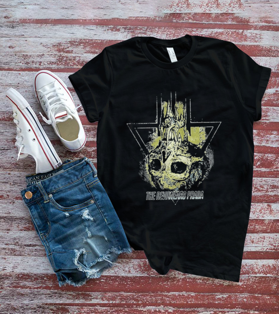 The Devil Wears Prada Dead Throne Skull Flame T-Shirt