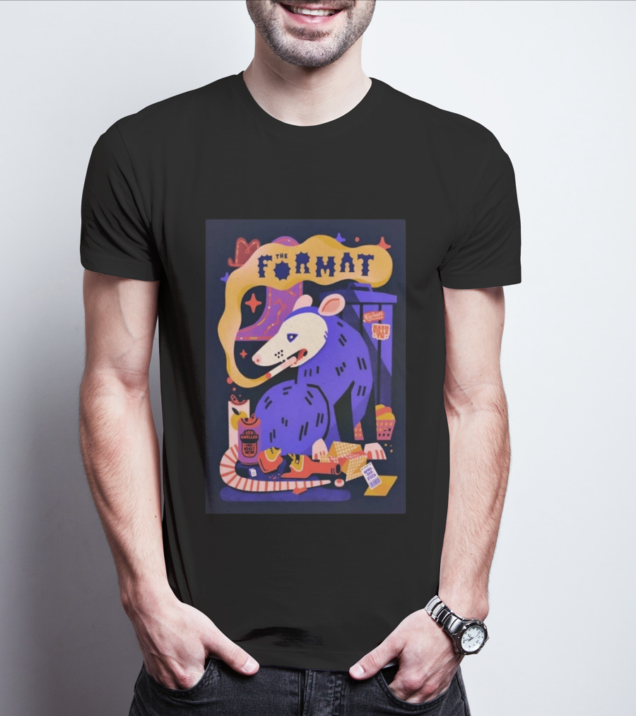 The Format Ryman Auditorium Nashville TN April 3 2026 Art With Possum And Stars T-Shirt