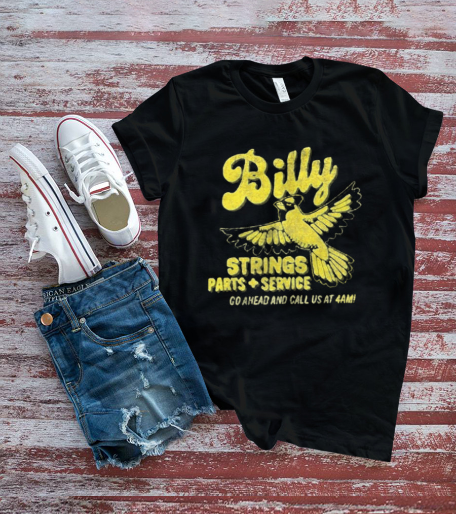 Billy Strings Parts And Service Band Garage Serviced And Call Us At 4201 T-Shirt