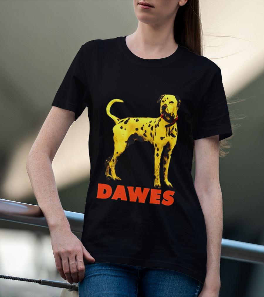 Dawes Dalmatian Dog Yellow And Red T-Shirt