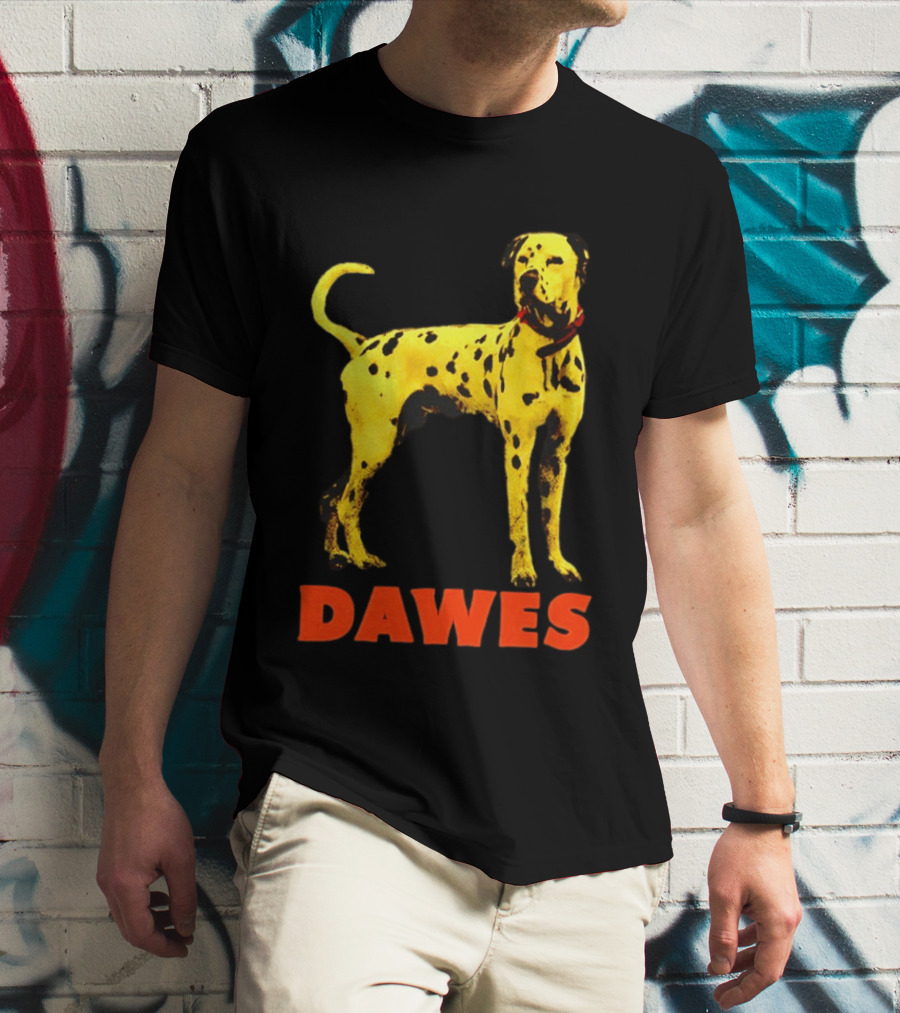 Dawes Dalmatian Dog Yellow And Red T-Shirt
