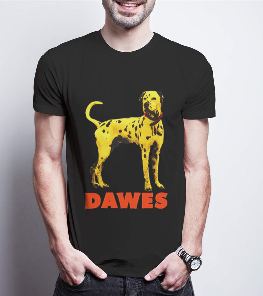 Dawes Dalmatian Dog Yellow And Red T-Shirt