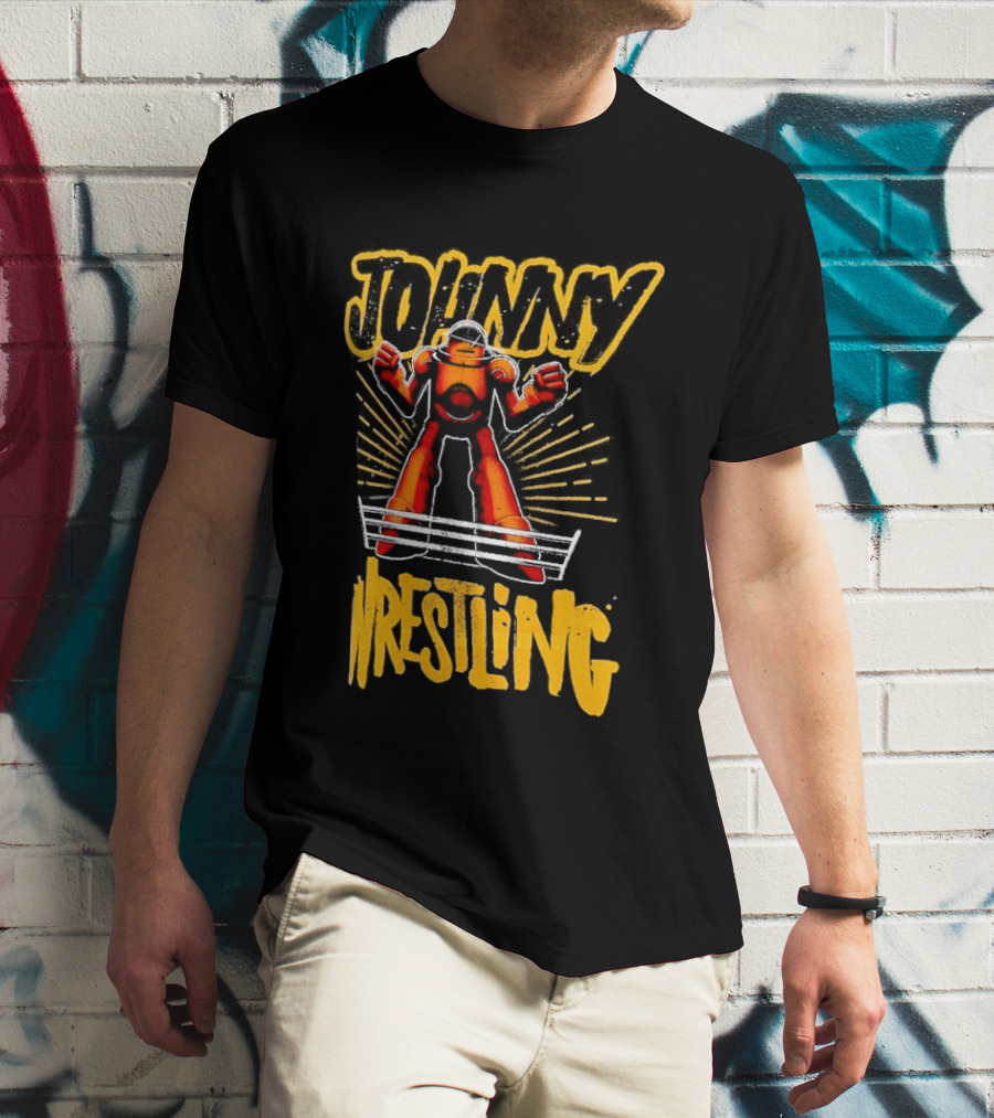 Johnny Gargano Wrestling Robot T-Shirt