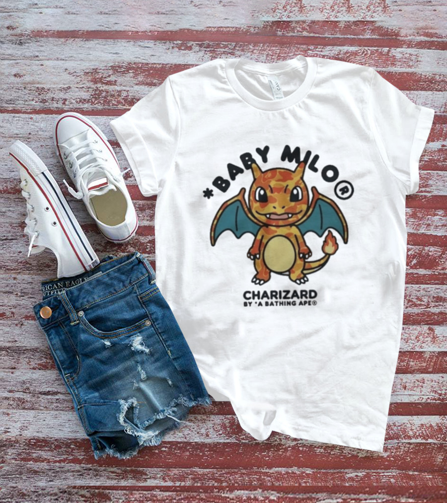 Baby Milo Charizard By A Bathing Ape 2026 Edition T-Shirt