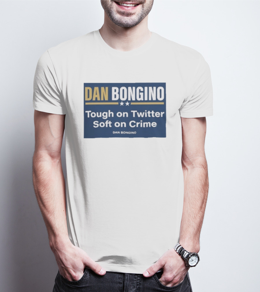 Dan Bongino Tough On Twitter Soft On Crime Two Stars T-Shirt
