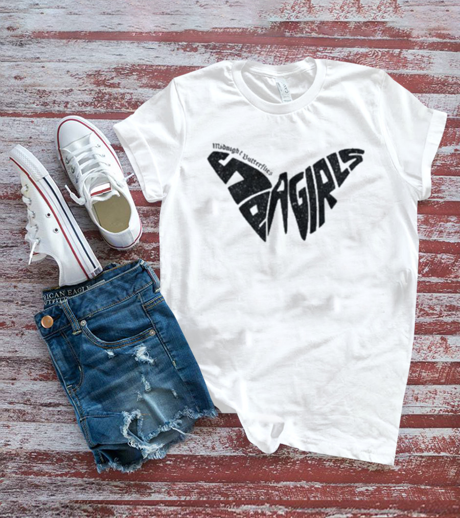 Sea Girls Butterfly White Winged T-Shirt