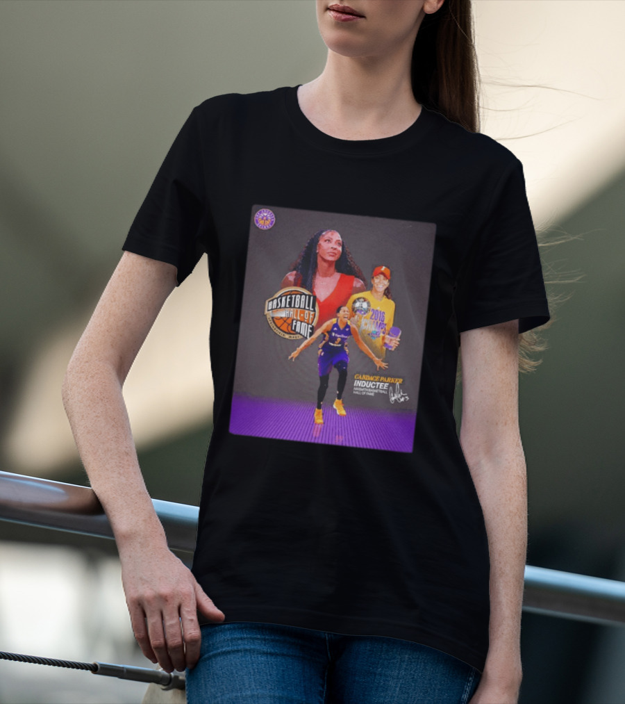 Candace Parker Basketball Hall Of Fame Inductee 2016 Champion Sparks T-Shirt