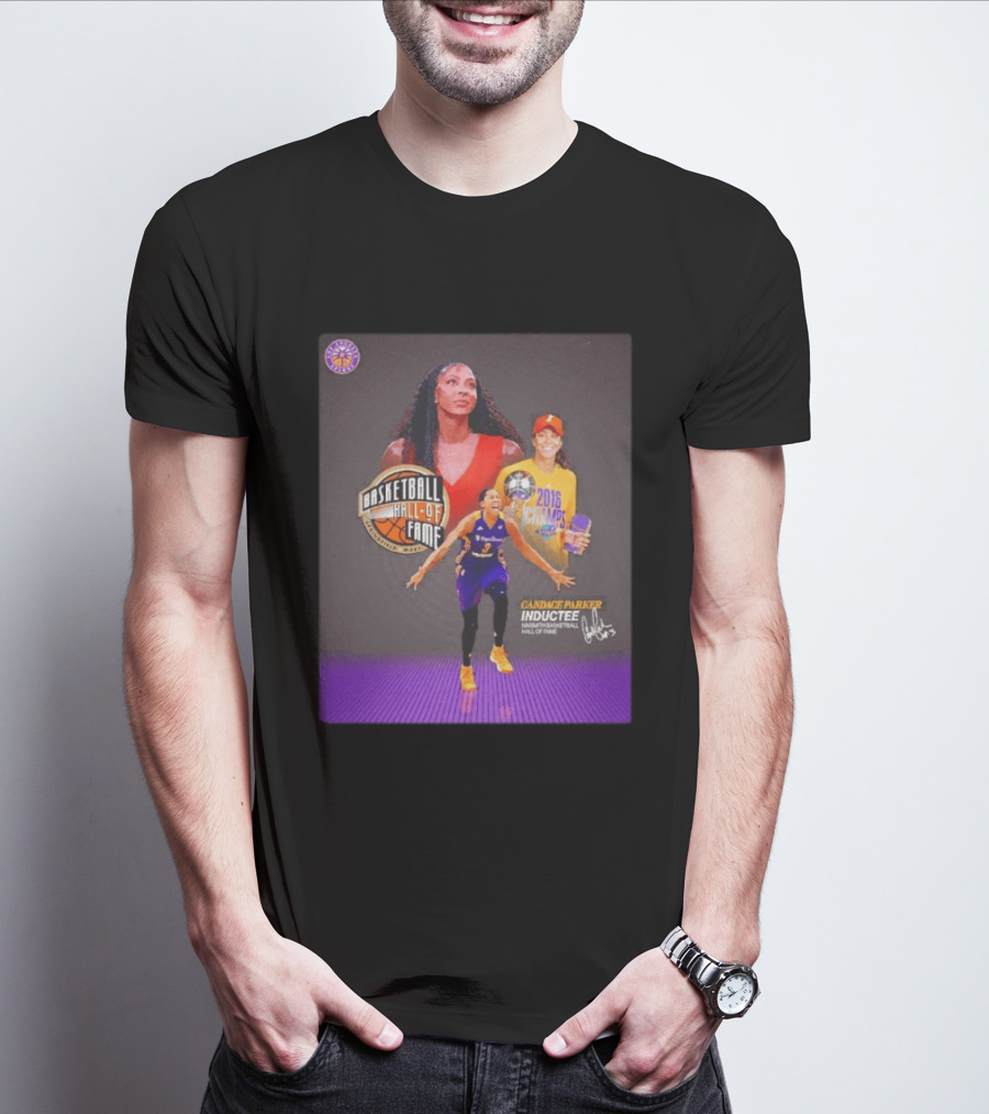 Candace Parker Basketball Hall Of Fame Inductee 2016 Champion Sparks T-Shirt