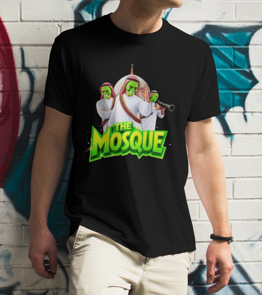 The Mosque Mask Green Faces Characters T-Shirt