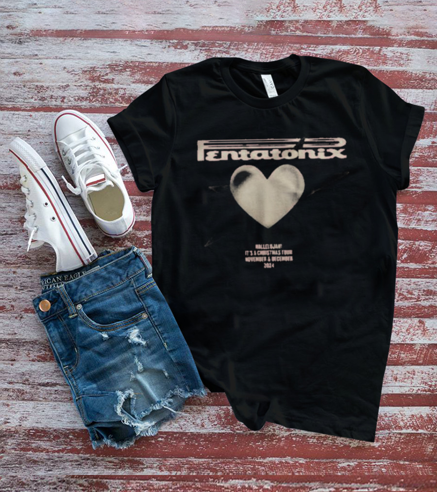 Ptxofficial Heart Brick Collage Star T-Shirt