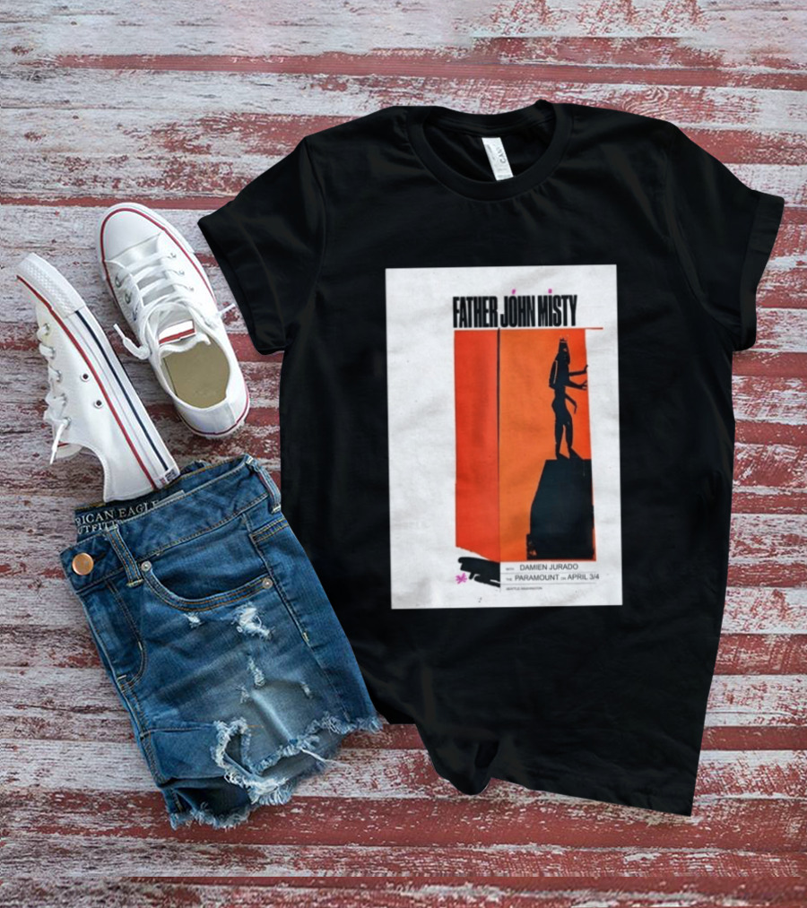 Father John Misty Seattle April 3 4 2026 Featuring Damien Jurado At Paramount Theater T-Shirt