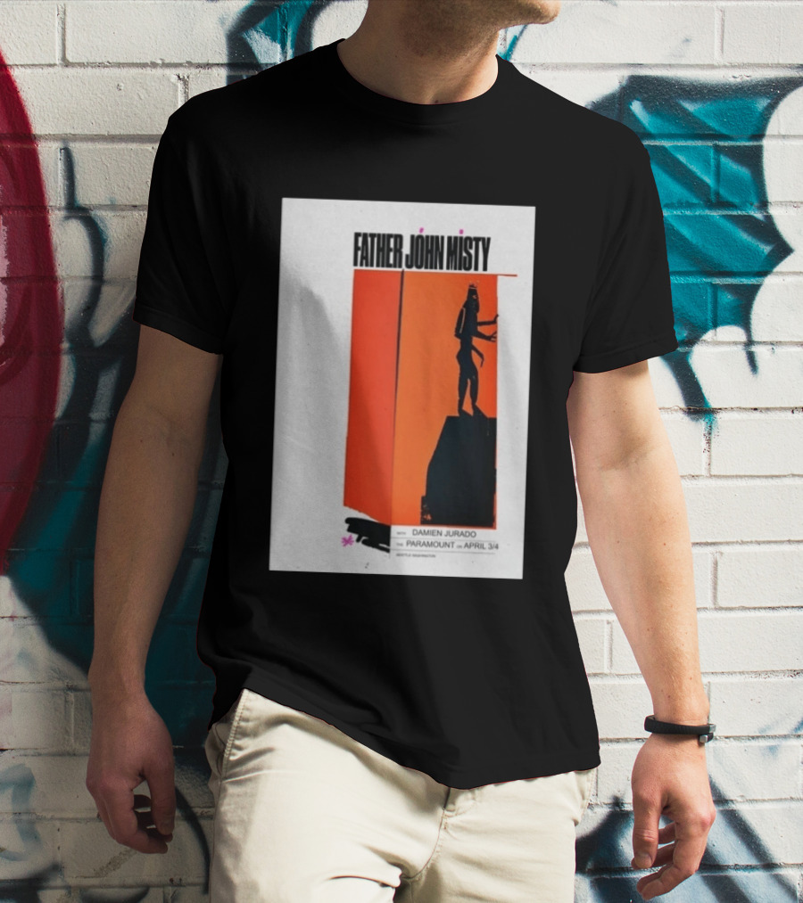 Father John Misty Seattle April 3 4 2026 Featuring Damien Jurado At Paramount Theater T-Shirt