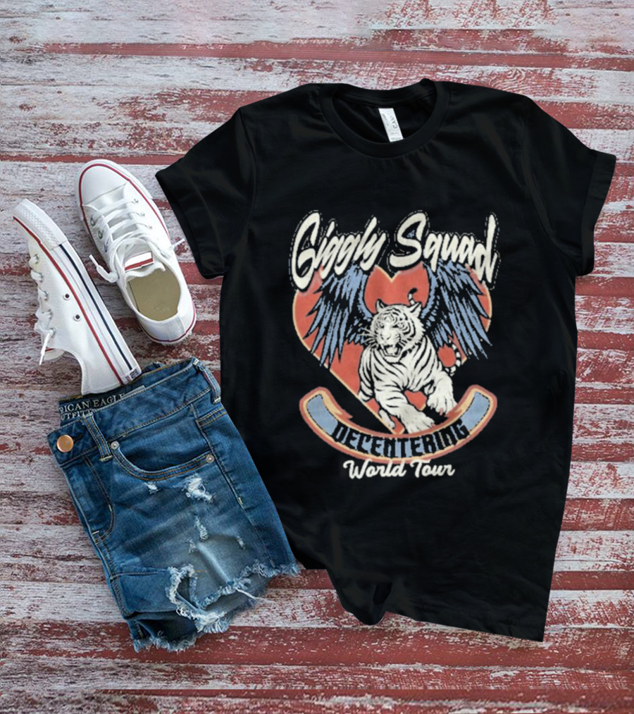 Giggly Squad Decentering World Tour Winged Heart Tiger T-Shirt