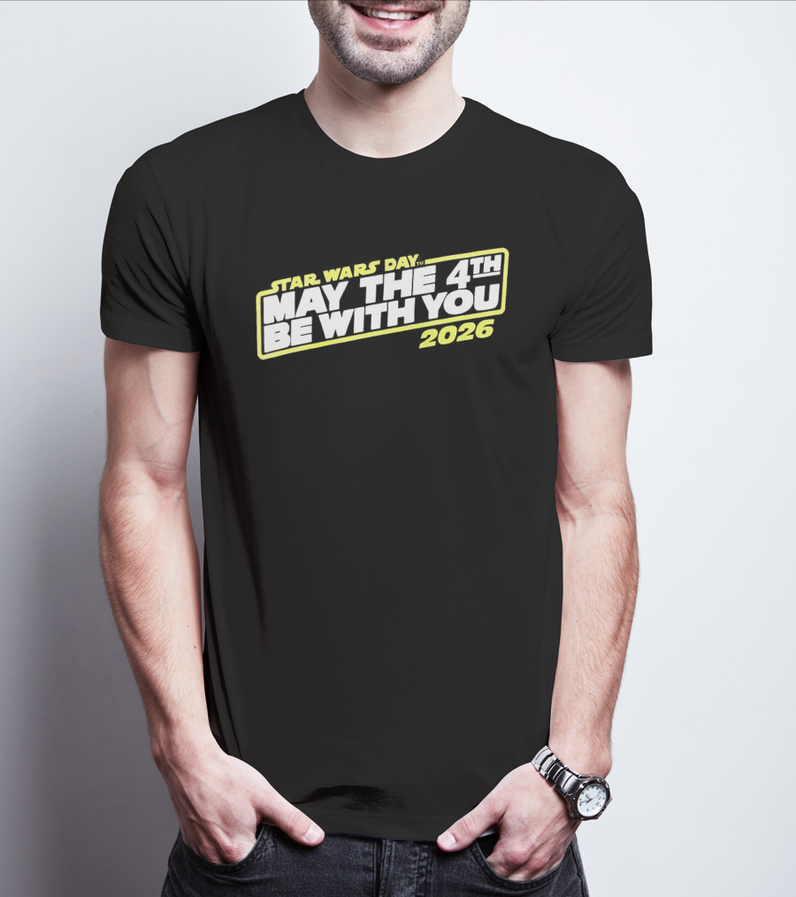 Star Wars Day 2026 May The 4th Be With You Yellow T-Shirt