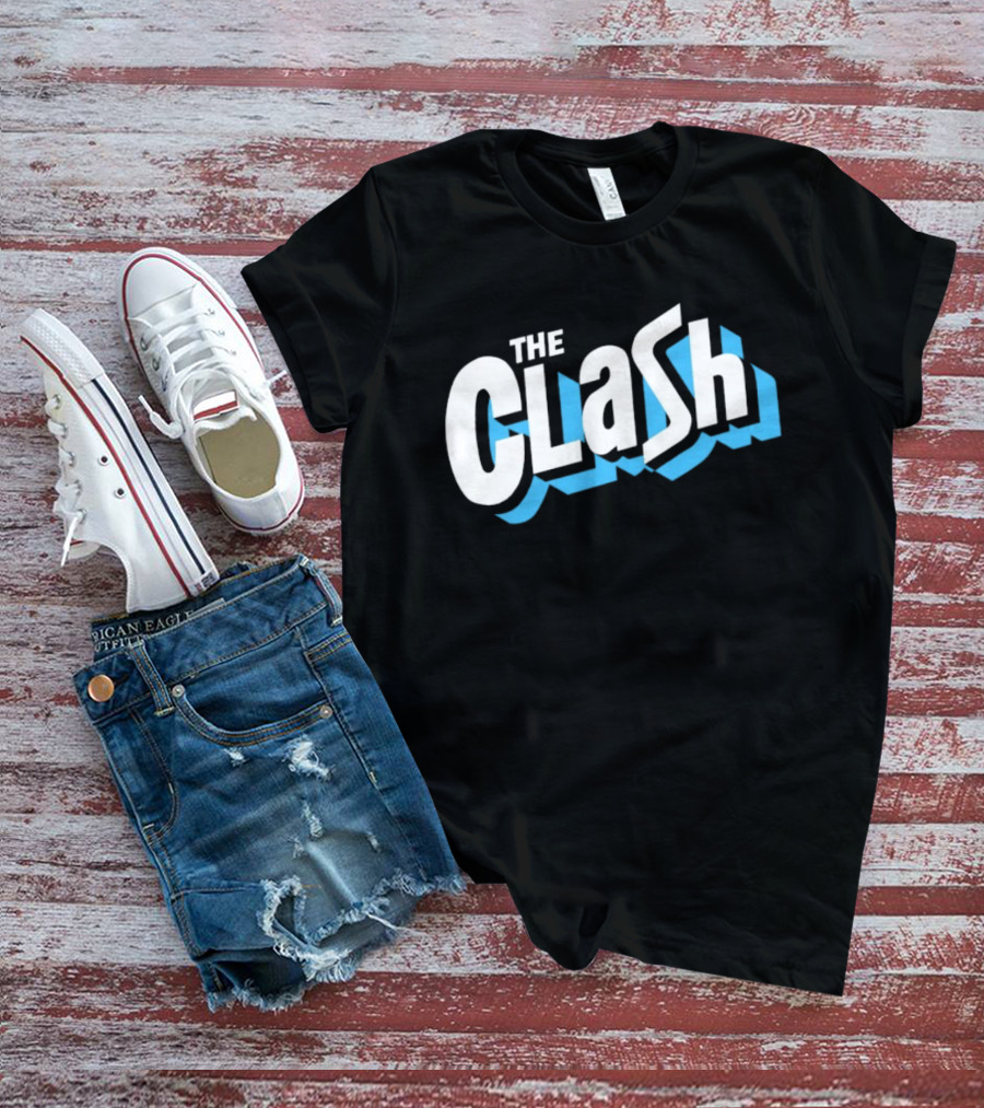 The Clash White And Blue T-Shirt