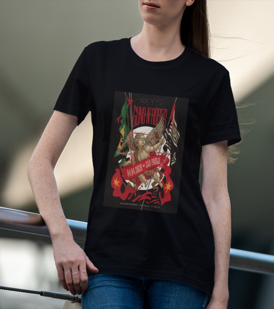 Guns N' Roses São Paulo April 4 2026 Allianz Parque Concert T-Shirt