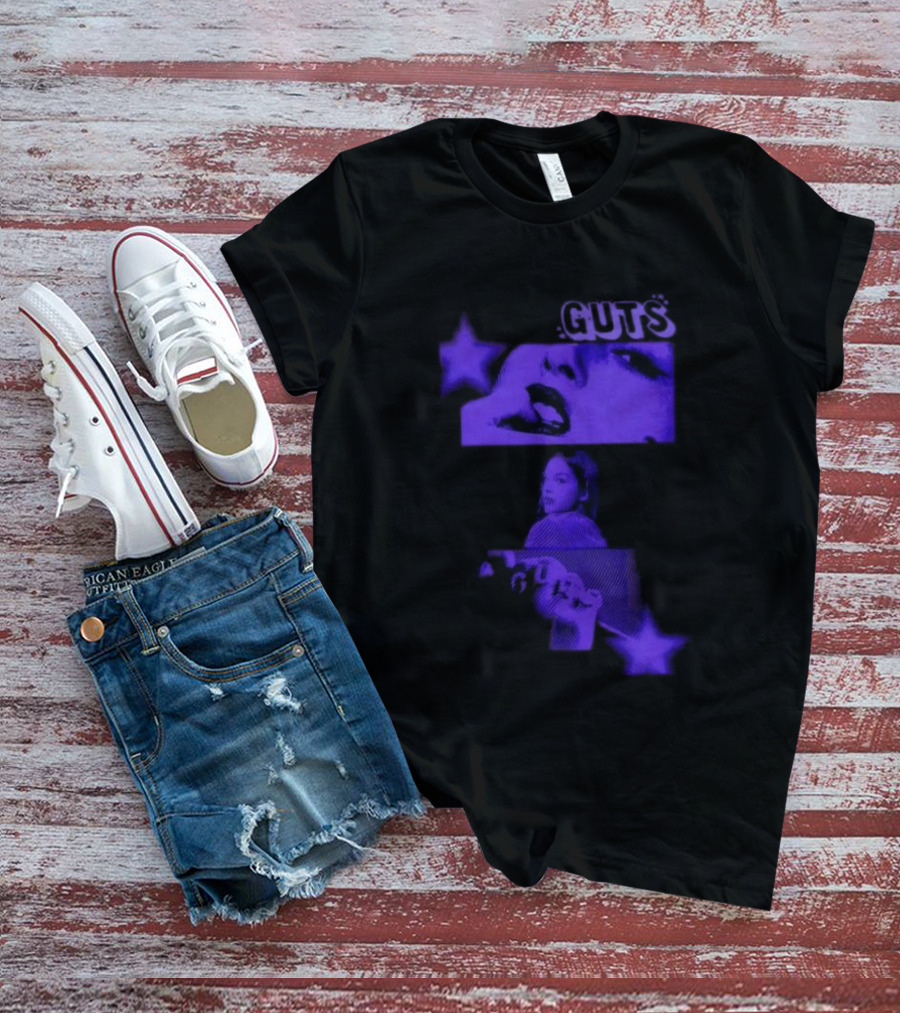 GUTS Olivia Rodrigo Album Cover Aesthetic Stars T-Shirt