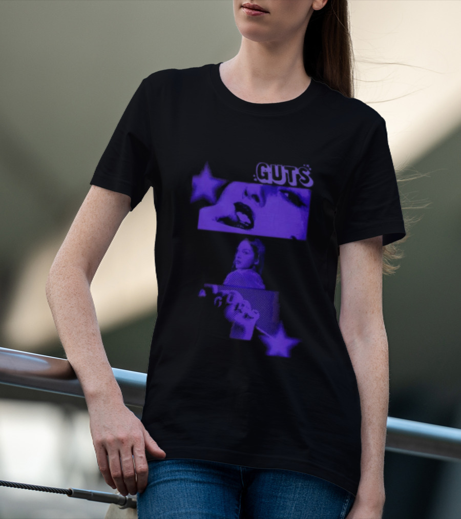 GUTS Olivia Rodrigo Album Cover Aesthetic Stars T-Shirt