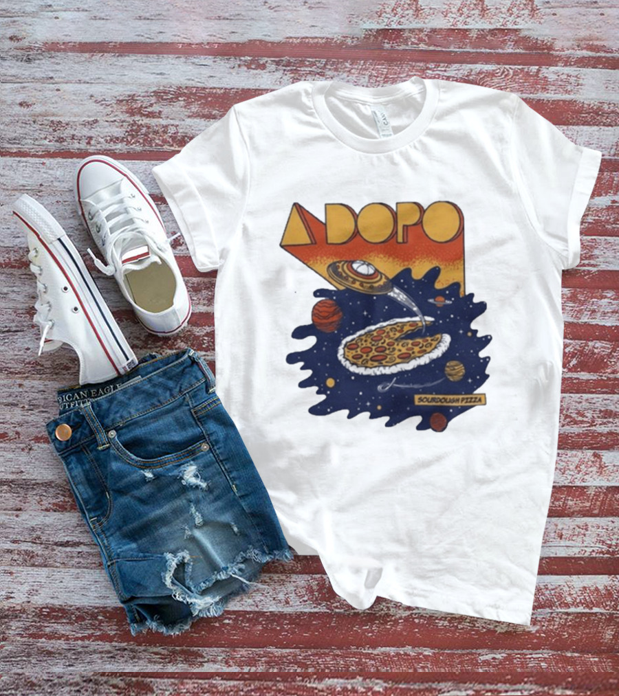 A Dopo UFO Sourdough Pizza Space Adventure T-Shirt