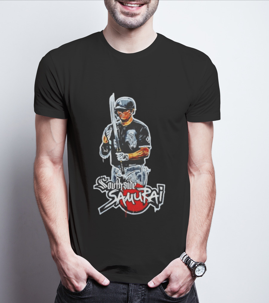 Southside Samurai Baseball Player Chicago White Sox T-Shirt