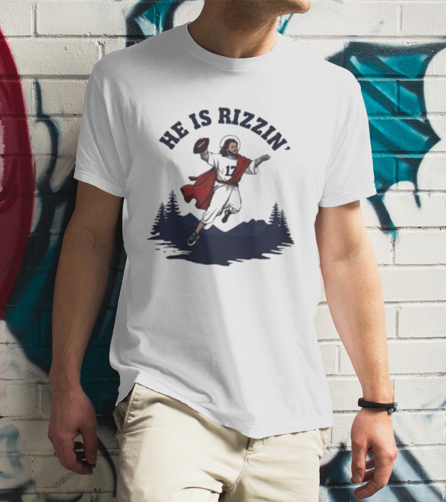 Buffalo Bills He Is Rizzin' Josh Allen Football T-Shirt