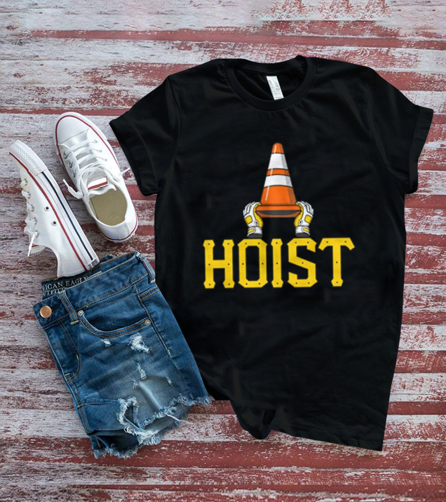 Hoist The Traffic Cone Pittsburgh Baseball Yellow Black Grafters T-Shirt