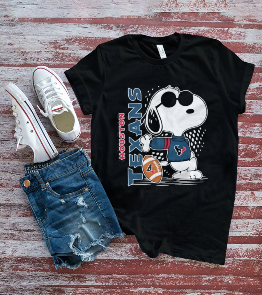 Houston Texans Snoopy Football 2026 Peanuts Collaboration T-Shirt