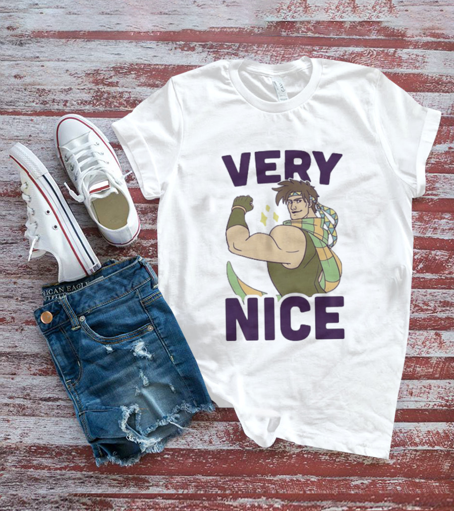 JoJo Very Nice Flex Pose Scarf Muscle T-Shirt
