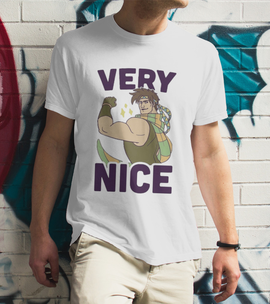 JoJo Very Nice Flex Pose Scarf Muscle T-Shirt