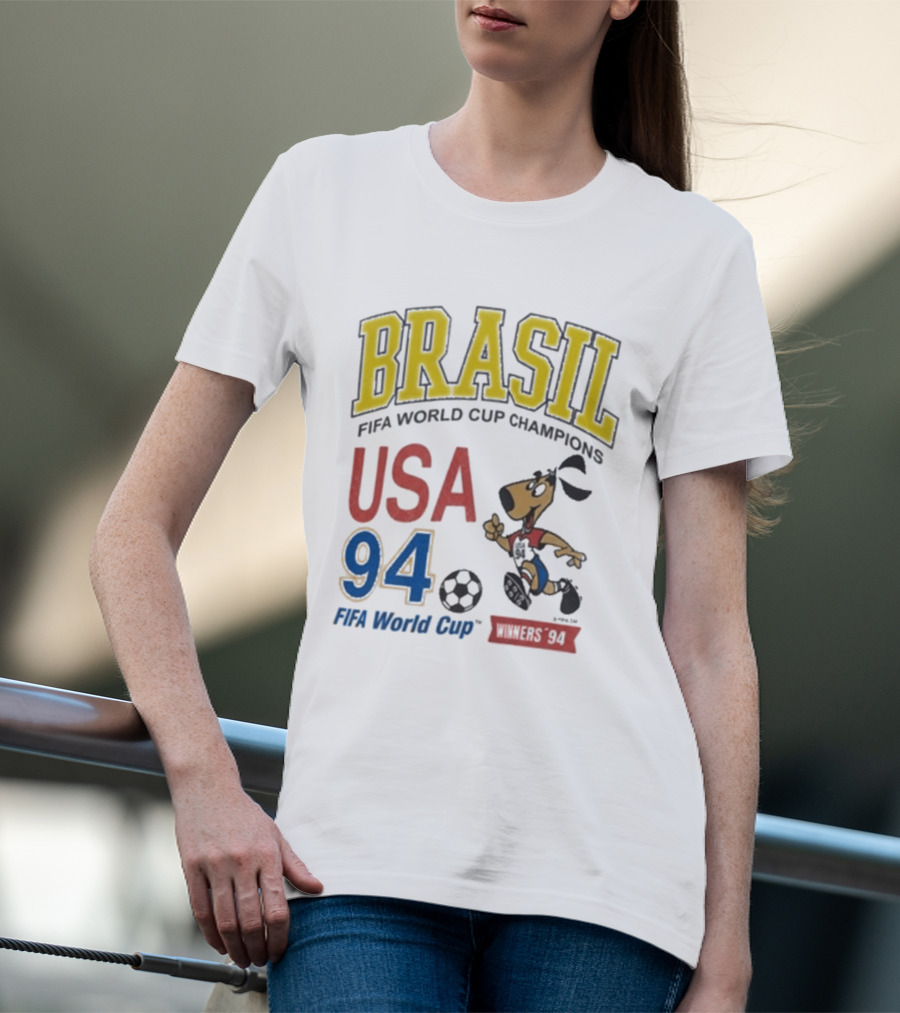 BRAZIL FIFA World Cup Champions USA 94 T-Shirt