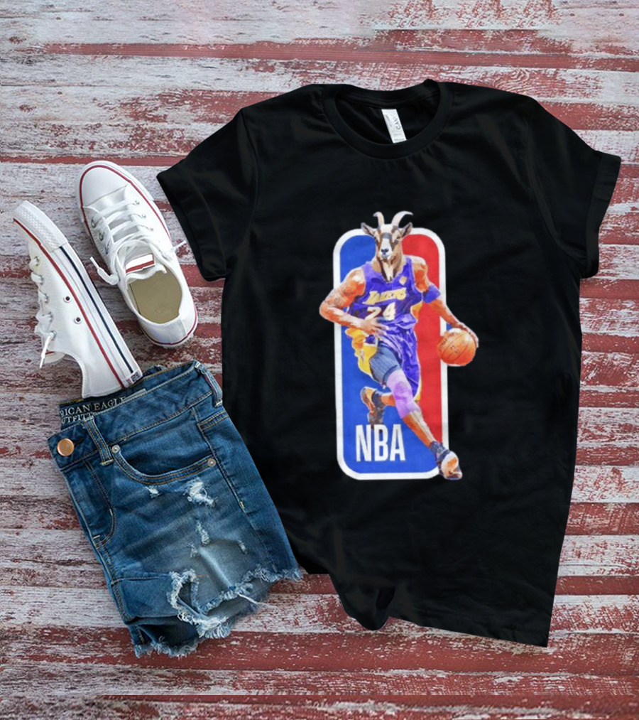 Kobe Bryant Los Angeles Lakers 24 NBA Goat Basketball T-Shirt