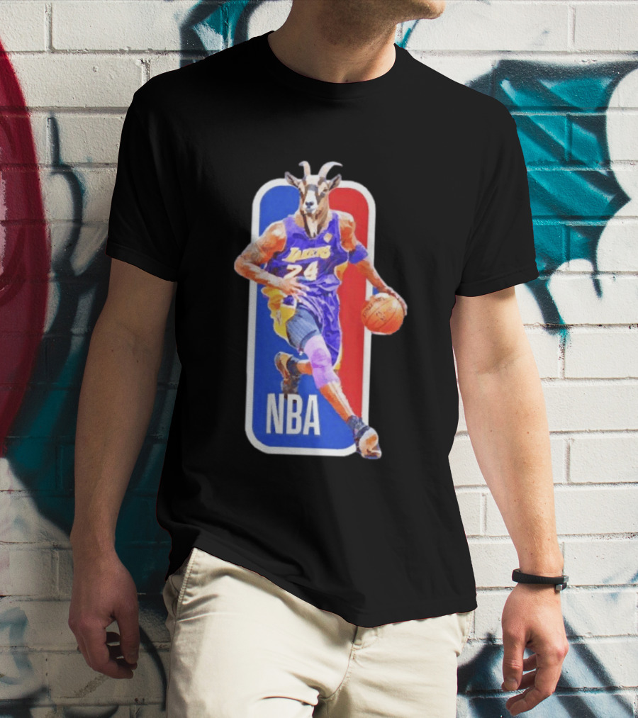 Kobe Bryant Los Angeles Lakers 24 NBA Goat Basketball T-Shirt