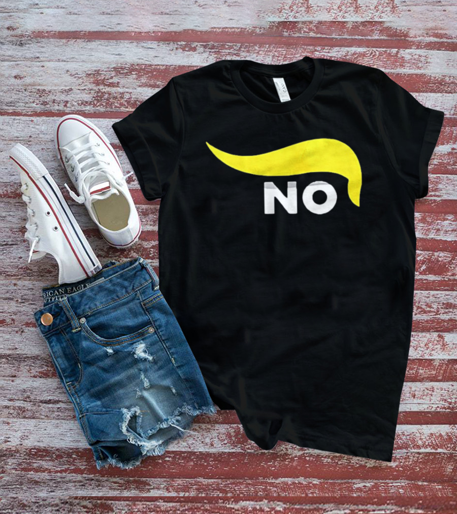 No One Wants To Fight For Israel With Iconic Yellow Hair Accentuating NO T-Shirt