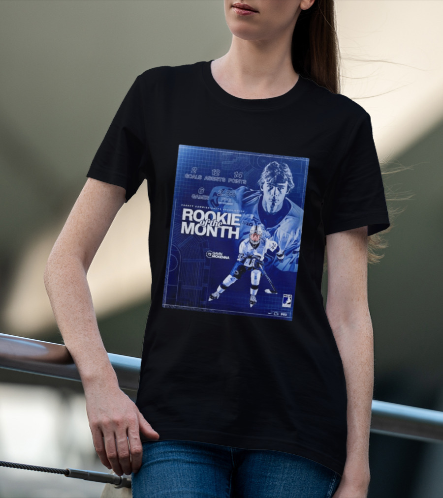 Rookie Of The Month Gavin McKenna 72 Penn State Nittany Lions Hockey Goals Assists Points T-Shirt