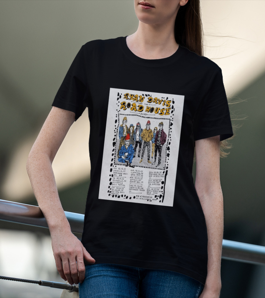 Ryan Davis Road House Band 2026 US Shows Tour Dates T-Shirt