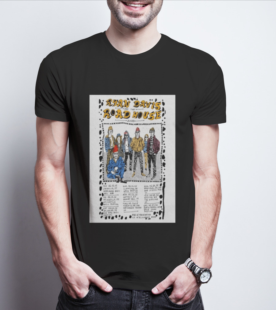 Ryan Davis Road House Band 2026 US Shows Tour Dates T-Shirt