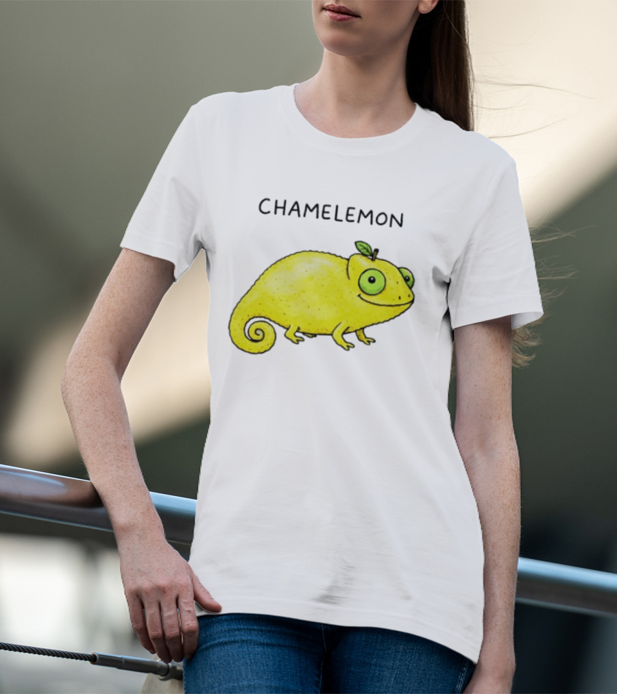 Chamelemon Lemon Chameleon Fruit Pun Humor T-Shirt