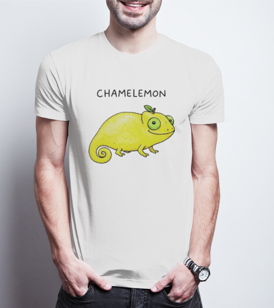 Chamelemon Lemon Chameleon Fruit Pun Humor T-Shirt
