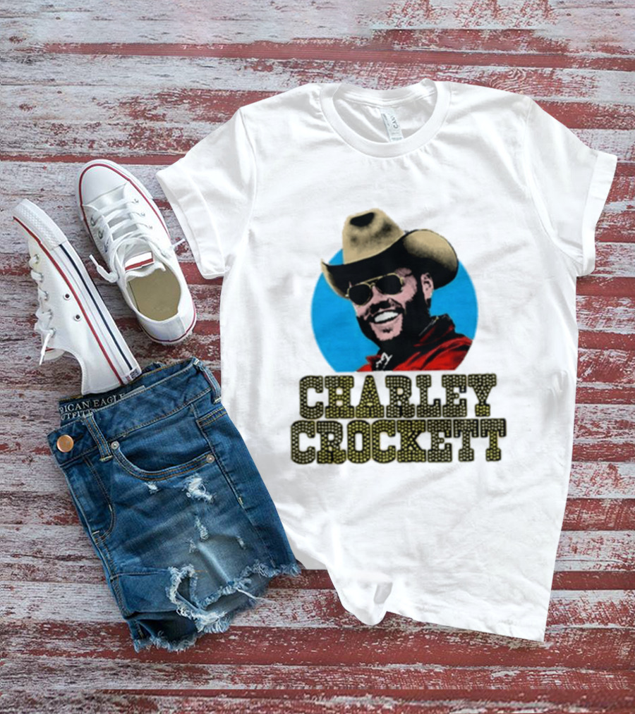 Charley Crockett Cowboy Hat Sunglasses Western T-Shirt
